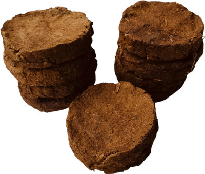 SANDIP Hawan Kund Cow Dung Cake Set Pack of 32 Pc/Cow Cake,Length 8 cm Weight 700 Grm.(700 g)