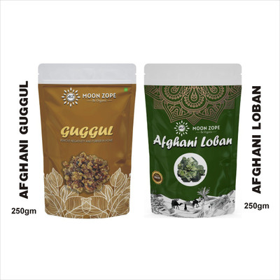 MOON ZOPE Loban/Lobhan Guggul Dhoop, Negativity Remover, Mosquito Repellent, Packet 500 gm(500 g)