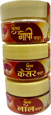 takshvi Taskhvi Set of 3 Premium Danedaar Chandan(40g each)(40 g)