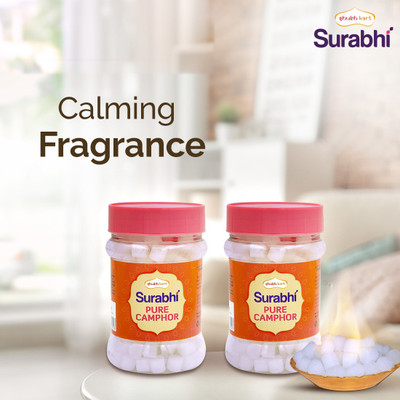 Shubhkart Surabhi Camphor Container 100 g Pack of 2