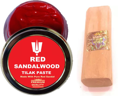 Ame Collection Premium Quality Red Chandan Tika (Tilak) With Lab Tested Pure Chandan Stick