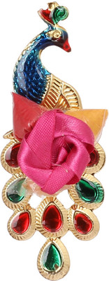 Sainik's Peacock Shape Pasupu Haldi Kumkum Pack of 11 Muti Color