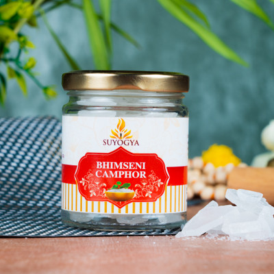 Suyogya Bhimseni Camphor Tablet 100g Jar - Pack of 1(100 g)