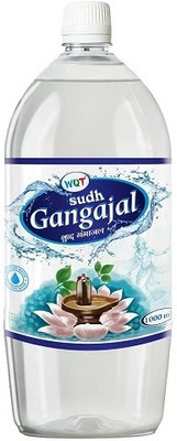 WQT Gangajal 1000 ML Purest Gangajal Water For Puja Sourced From Gangotri Valey(1000 ml)