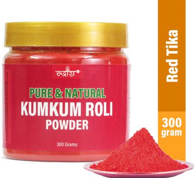 Rudraansh Pure and Natural Red Kumkum Roli Powder for Tilak & Pooja(300 g)