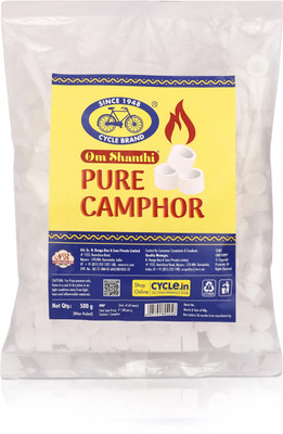 Cycle Pure Om Shanthi Camphor Round Tablets Pouch, Pack of 1(500 g)
