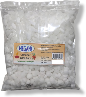 megami Camphor Tablet Pouch 500G Combo Pack (Oval/Round Shape)