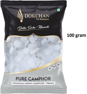 DOKCHAN 100gram Pure Camphor Natural Aromatic Kapoor for Havan Puja and Diffuser