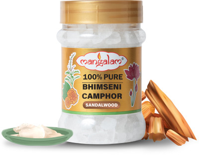 MANGALAM Bhimseni Camphor Sandalwood 100 gm Jar - Pack of 1(100 g)
