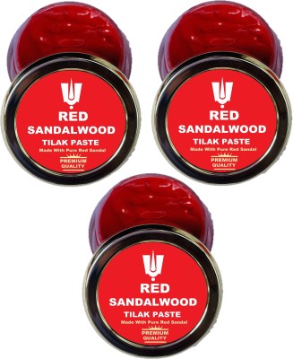 Badalteyalfaaz Pack of 3 Premium Red Sandawood Paste Tilak Made With pure & Rare Red Sandalwood
