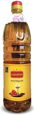 Zed Black Samarpan Pure Pooja Oil Deepak Oil for Daily Puja, Festivals & Havan (1L)
