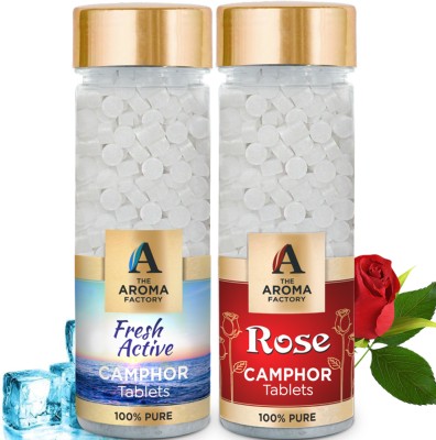 The Aroma Factory Tablets, Fresh Active & Rose