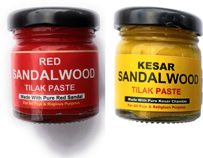 Ame Collection Red Sandalwood Paste With Chandan Kesar Paste Made With Pure And Rare Sandalwood
