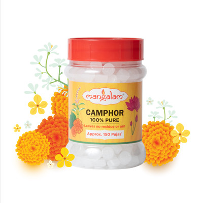 MANGALAM Camphor Tablet 100g Jar - Pack of 1(100 g)