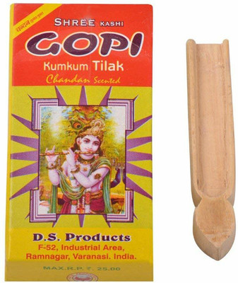 Vrindavan Store Gopi Chandan with Wooden Tilak Stamp