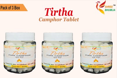 TIRTHA Camphor 115gm box - Pack of 3