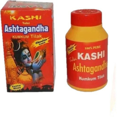 BHAKTI SHRINGAR Kashi Tulsi Ashtagandha Kumkum Tika Pure Chandan Powder 125 gram Pack of 1