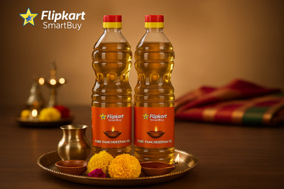 Flipkart SmartBuy Camphor Pooja Deepam Oil 900 ml Combo, Pack of 2(1800 ml)