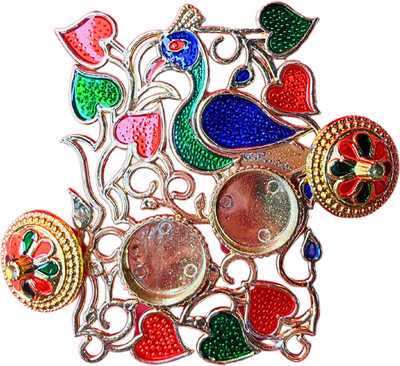 Girdhari Roli Kumkum Chawal Holder|Chopda For Raksha Bandhan(Pack of 1),Multi-coloured.