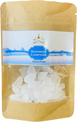 JALLAN Pure Bhimseni Camphor| Best use for Pooja, Havan, Mosquito Repellent| 100gm Pack(100 g)