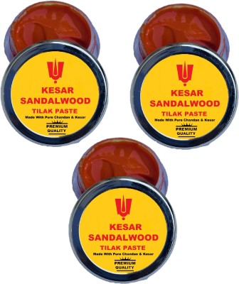 Badalteyalfaaz Pack Of 3 Premium Sandalwood Kesar Paste Tilak
