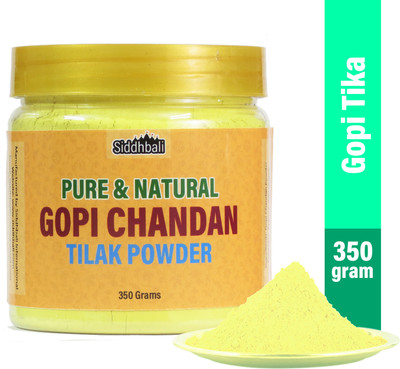 Siddhbali Gopi Chandan Tilak Powder Pure & Original Natural Yellow Tika - 350 gm for Pooja(350 g)