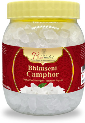Puzawalas Pure Bhimseni Camphor 250gm Jar - Pooja Kapoor Pack(250 g)