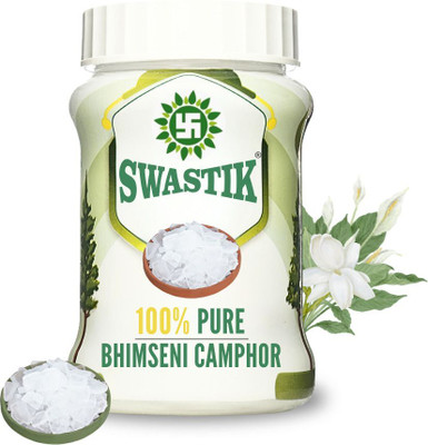 SWASTIK Pure Bhimseni Camphor 100 grams Jar(100 g)