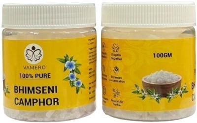 VAMERO Bhimseni Camphor 100g Jar - Pack of 2