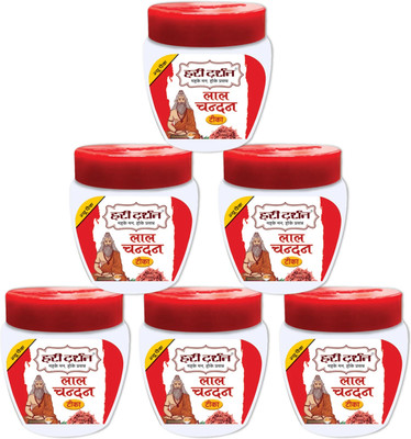 Hari Darshan Lal Chandan Tika Made Pure Chandanwood Paste (Pack of 6)(240 g)