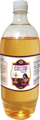 WQT Caster Pooja oil 1000 ML for poojan and akhand jyot and remove negative energy(1000 ml)