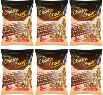 SPIRITUAL SOLUTIONS Chaka Chak Metal Shining Powder (50 Gms Each) - Pack of 6 Dishwashing Detergent(300 g)