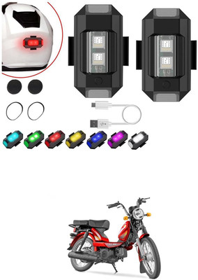 LOVMOTO Front, Rear LED Indicator Light for Universal For Bike(Multicolor)