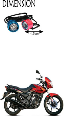 PRTEK Red blue strobe light_h73 Parking Light Motorbike LED for Yamaha (12 V, 10 W)(Fazer, Pack of 2)