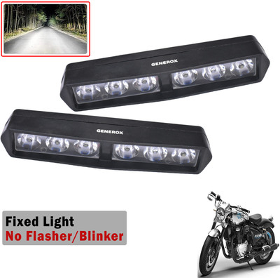 Generox LED Fog Light for Royal Enfield Cruiser 650