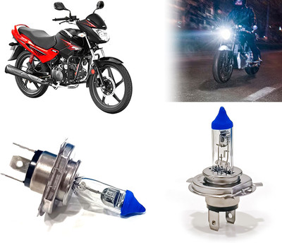 AUTO PEARL Halogen H4 Front Headlight Bulb Ultra Bright for Glamour Progrmed FIBS6 Headlight Motorbike Halogen for Hero (12 V, 35 W)(Glamour, Pack of 1)