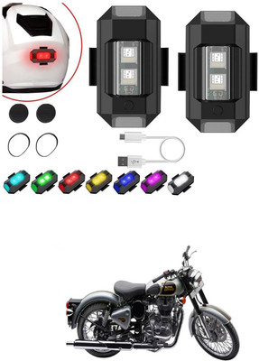 LOVMOTO Front, Rear LED Indicator Light for Royal Enfield Classic 500(Multicolor)