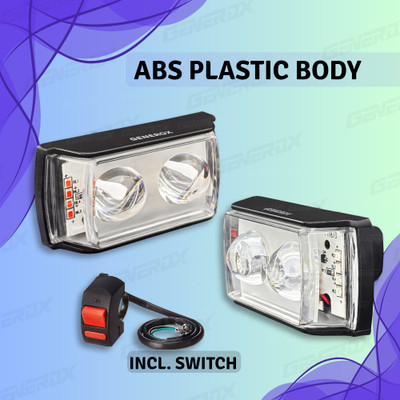 Generox LED Fog Light for Universal For Bike