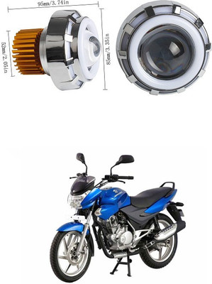 PECUNIA High/Low Beam LED Projector Lens Dual Angel Devil Eye Head Lamp 240 Headlight Car, Motorbike LED (12 V, 36 W)(Universal For Bike, Universal For Car, Pack of 1)