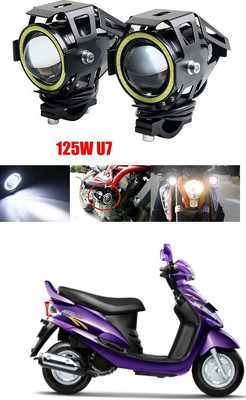 PECUNIA Headlight U7 DRL Fog Lights Driving Running Light 136 Headlight Car, Motorbike LED for Mahindra (12 V, 36 W)(Rodeo RZ, Pack of 2)