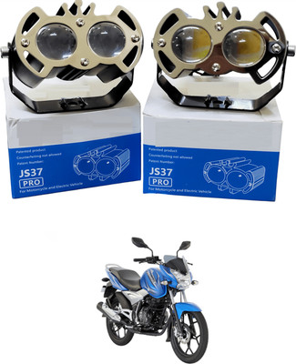 LOVMOTO Universal Mini Driving 2 Lens Heavy eagle Fog Light Lamp Projector Lens sg360 Headlight Car, Motorbike LED for TVS (12 V, 72 W)(Star Sport, Pack of 1)