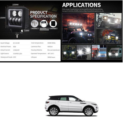 XZRTZ Car Headlight led fog Light Vehicle light fancy light X1585 Headlight Car, Motorbike LED for Chevrolet (12 V, 50 W)(Universal For Car, Pack of 1)