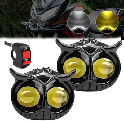 GONAMA Owl Shape Imported Fog Led Light 12V-24V 110W Dc, Heavy Aluminium SG174 Tail Light Car, Motorbike LED (12 V, 20 W)(Universal For Bike, Pack of 1)