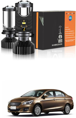 LOVMOTO H4/9003/HB2 LED Headlight Bulbs with Mini Projector Lens Canbus Hi/Lo Beam sg163 Headlight Car LED for Maruti Suzuki (12 V, 30 W)(Ciaz, Pack of 2)
