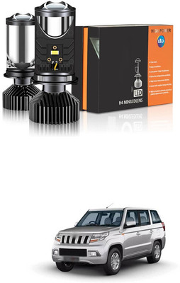 LOVMOTO H4/9003/HB2 LED Headlight Bulbs with Mini Projector Lens Canbus Hi/Lo Beam sg122 Headlight Car LED for Mahindra (12 V, 30 W)(Universal For Car, Pack of 2)