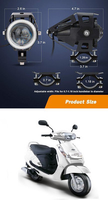 PECUNIA LED Fog Lamp Unit for Universal For Car Universal For Car