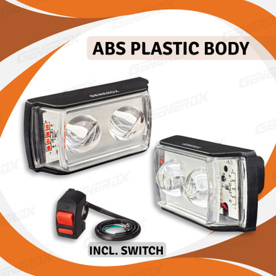 Generox LED Fog Light for Universal For Bike