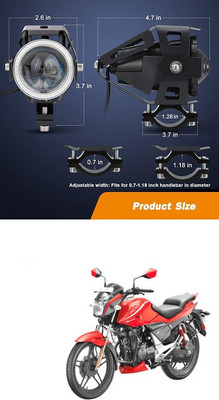 PECUNIA LED Fog Lamp Unit for Universal For Car Universal For Car