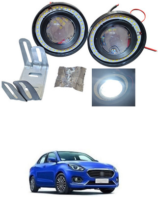 LOVMOTO No Frame/Glass LED Fog Lamp for Car, 3.5 Inch/89MM COB LED Projector Light sg173 Headlight Car, Motorbike LED for Maruti Suzuki (12 V, 20 W)(Swift Dzire, Pack of 2)