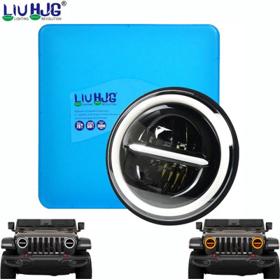 Autozap LED Headlight for Mahindra, Royal Enfield Thar, Jeep, Classic 350, Classic 500, Standard 350, Thunder Bird 500